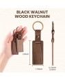 Walnut Wood Keychain