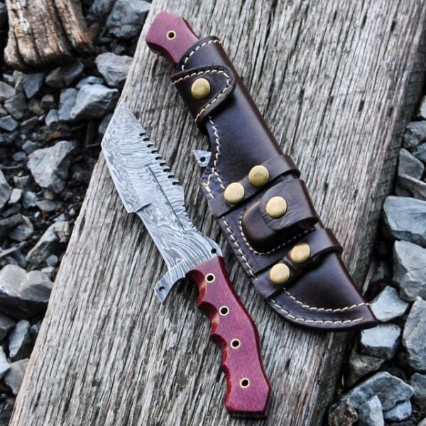 Damascus Tanto Tracker (G10 Red)
